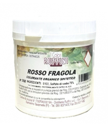 Colorante in polvere Rosso Fragola gr.250 Ruffini