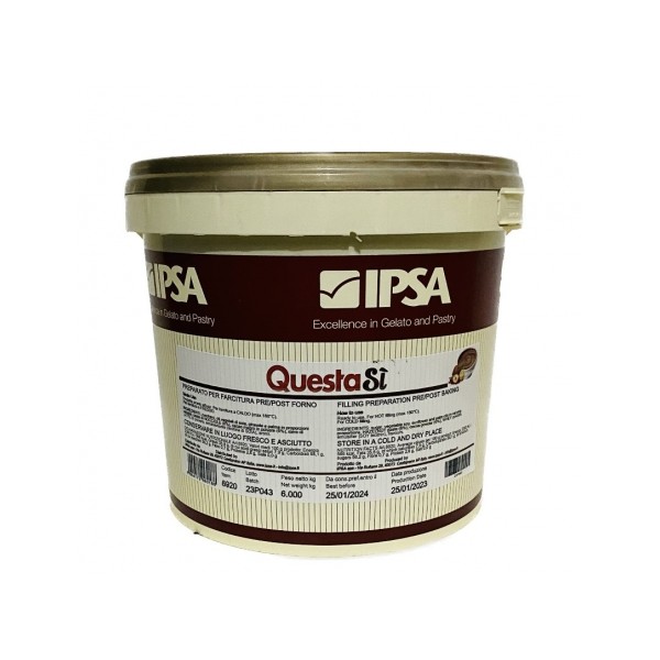 Crema spalmabile QuestaSi nocciolata 6 Kg Ipsa