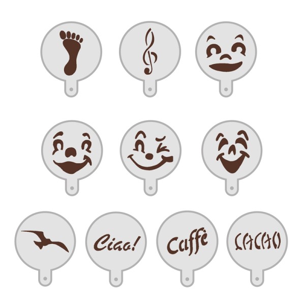 Kit stencil decorativi masks2 (10 pz)