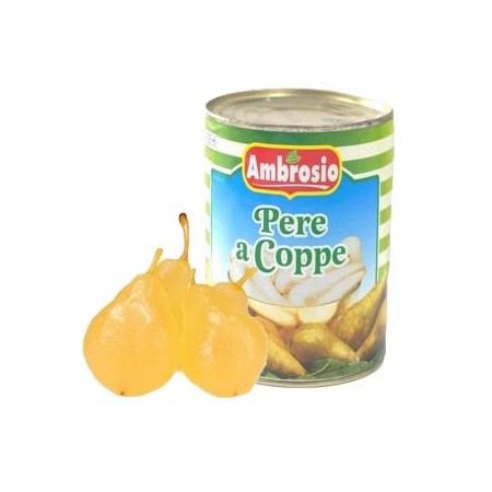 Pere a coppe sciroppate Ambrosio 820 gr