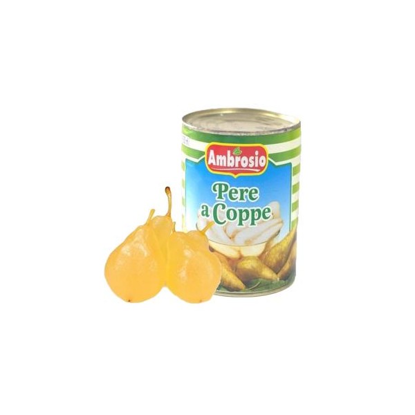 Pere a coppe sciroppate Ambrosio 820 gr