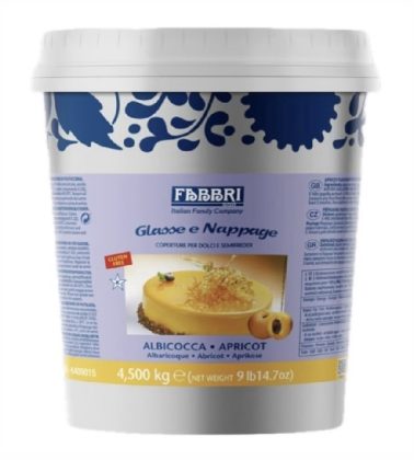 Glassa a specchio ALBICOCCA nappage kg.4,500 (glutenfree) Fabbri