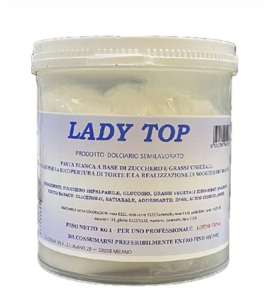 Pasta di zucchero Bianca Lady Top kg.1 Dulcistar