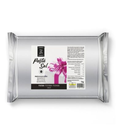 Pasta di zucchero fuxia kg.1 Volcke