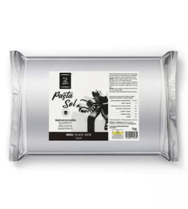 Pasta di zucchero nero kg.1 volcke