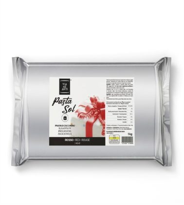 Pasta di zucchero rossa kg.1 Volcke