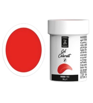 Colorante gel Rosso gr.30 (glutenfree) Solchim