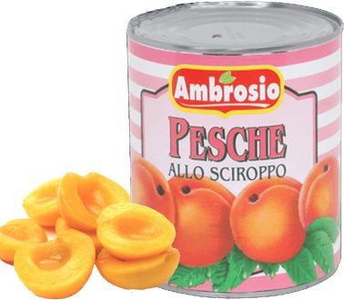 Pesche sciroppate Ambrosio 850 gr