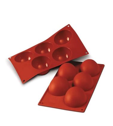 Stampo silicone Semisfera diam. 80 x H 40 mm. (mm terracotta) Silikomart