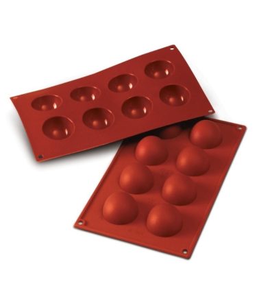 Stampo silicone Semisfera diam. 50 x H 25 mm. (mm terracotta) Silikomart