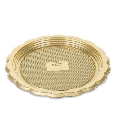 Monoporzione mini medoro dm 12 cm. oro (pz.100) Alcas