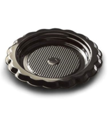 Monoporzione mini medoro dm 9,5 cm. Nero (pz.100) Alcas