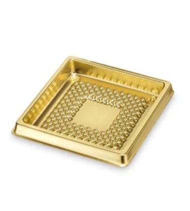 Monoporzione mini medoro quadrato oro cm.5.1 x 5.1 pz.100 Alcas
