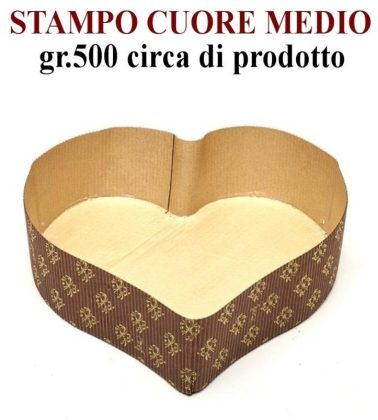 Stampo Cuore forma da cottura gr.500 (pz.15) Novaservice