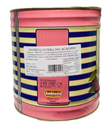 Amarena intere 30% sciroppo kg.5 Ambrosio