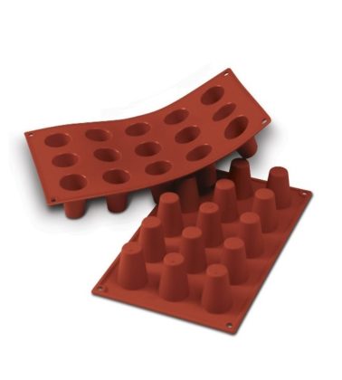 Stampo silicone Baba' diam. 35 x H 38 mm. (mm terracotta) Silikomart