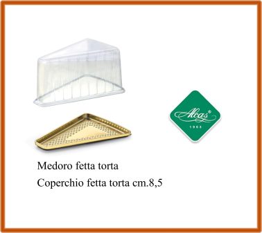 Monoporzione Fetta torta medoro + coperchio (pz.50) Alcas