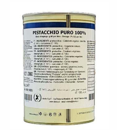 Pasta pistacchio puro 100% kg.1 Elenka