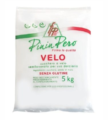 Zucchero a velo classico kg.5 (non vanigliato - senza glutine) Pininpero