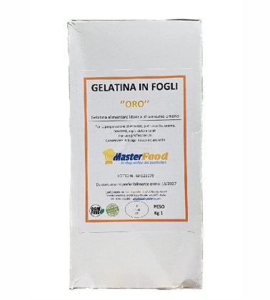 Gelatina alimentare neutra in fogli kg.1 MFood