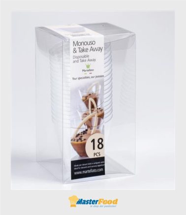 Monoporzione Bicchierino Vela scatola pvc pz.18 Martellato