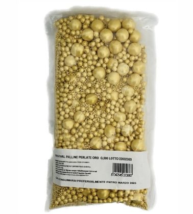 Festival palline oro perlate gr.500 Boccia