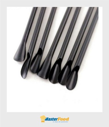 Cannucce granita + cucchiaio pz.250 colore nero - Imballaggi