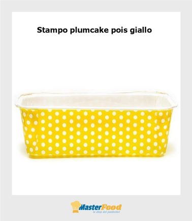 Stampo da cottura PLUMCAKE GIALLO POIS gr.500 in cartoncino
