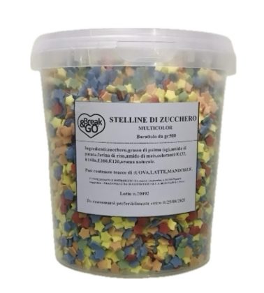 Stelline di zucchero colorate gr.500 wfd