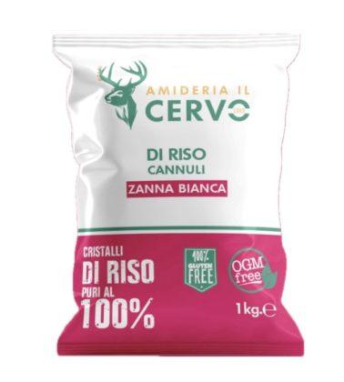 Amido di riso in cannuli kg.1 Zanna bianca