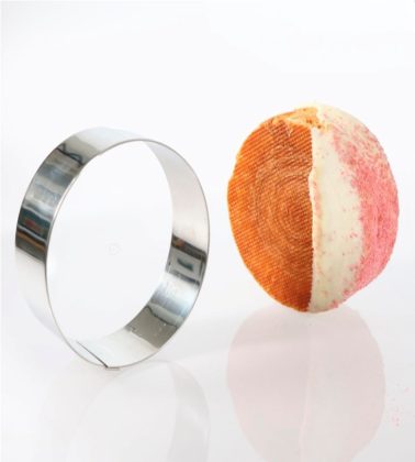 Round - New York Roll cerchio inox diametro 100xH35 mm Croissant Martellato