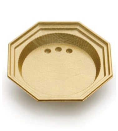 Monoporzione ottagonale mini medoro dm 9 cm. oro (pz.100) alcas