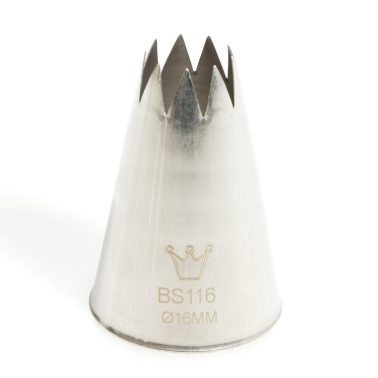 Bocchetta decorative foro stella D.16 mm Inox (BS 116) Martellato