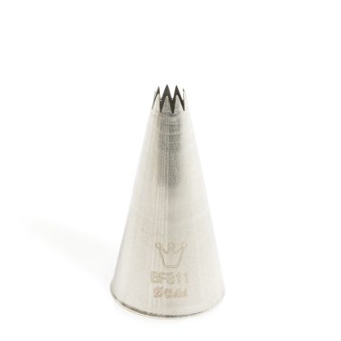 Bocchetta decorative stella D.6 mm Inox (BF 311) Martellato