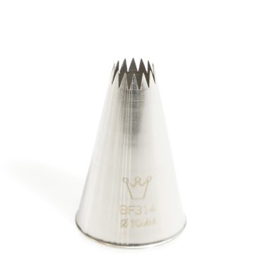 Bocchetta decorative stella D.10 mm Inox (BF 314) Martellato