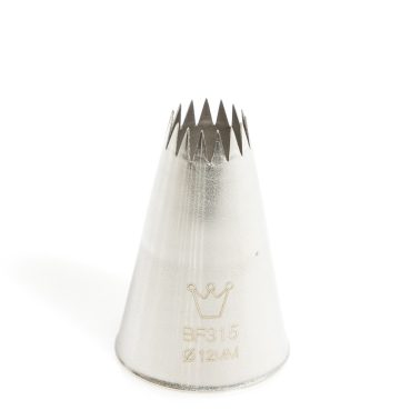 Bocchetta decorative stella D.12 mm Inox (BF 315) Martellato