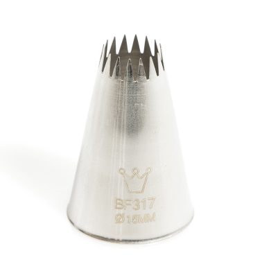 Bocchetta decorativa Stella D.15 mm (BF 317) Martellato