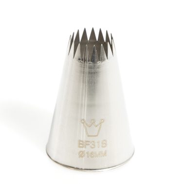 Bocchetta decorative stella D.16 mm Inox (BF 318) Martellato