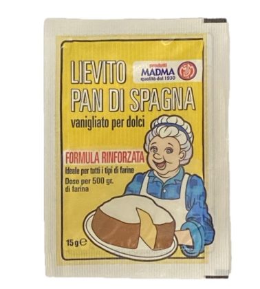 Lievito pan di spagna vanigliato gr.15 (n.5 bustine) Madma