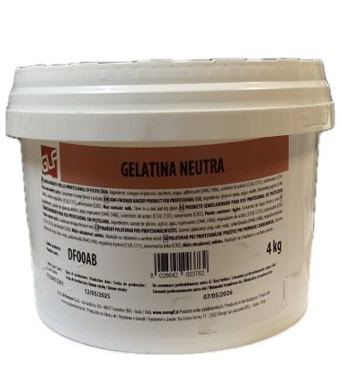 Gelatina a freddo neutra kg.4 (senza glutine) GLF
