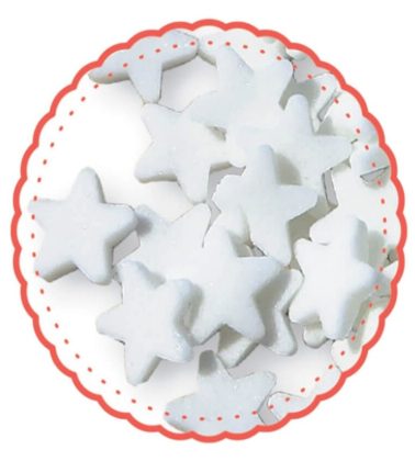 Stelline di zucchero bianche da forno kg.1 MFood
