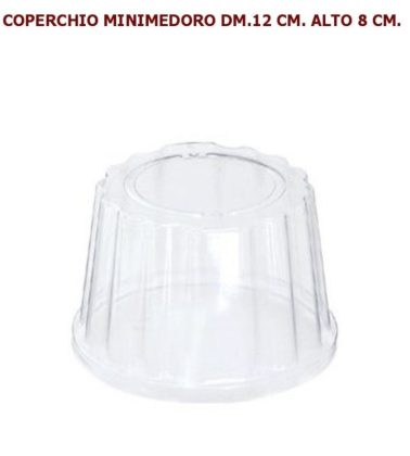 Coperchio mini medoro dm.12 cm. alto dm 8 cm. (pz.50) Alcas