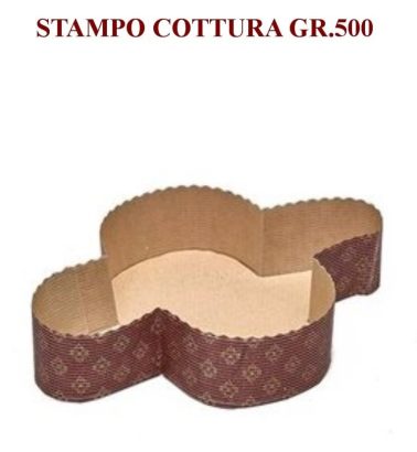 Stampo colomba da cottura gr.500 (confezione da pz.50) Novaservice