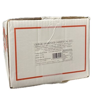 Ciliegie amarenate sgocciolate cal.18/20 kg.5 Ambrosio