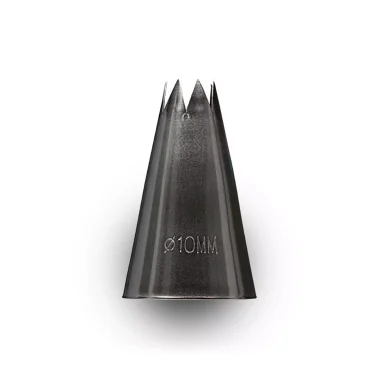 Bocchetta decorativa Foro stella D.18 mm (BS 118) Martellato