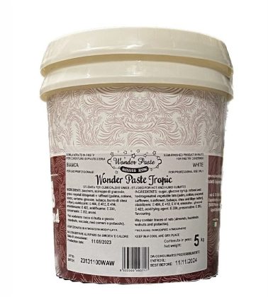 Pasta di zucchero bianca Wonder Paste Tropic Laped 5 Kg