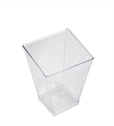 Sfizio quadrato medio cc.120 trasparente pz.50 GP Plast