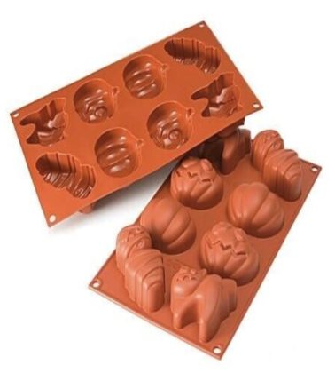 Stampo silicone halloween 8 forme 70x64 H32 mm Silikomart