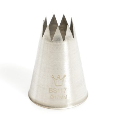 Bocchetta decorative D.17 mm H 43 mm Inox (BS 117) Martellato