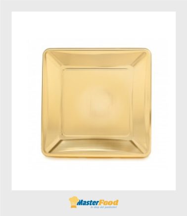Monoporzione Quadrata cm.6.5 x 6.5 oro pz.100 Martypack